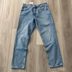 Zara Light Blue Straight Jeans